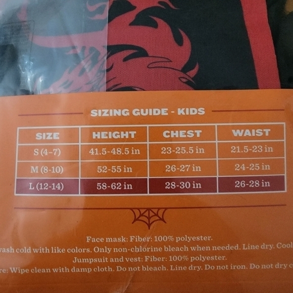 NWT Hyde & Eek! Boutique Kids 3pc Halloween Ninja Costume Large Jumpsuit New - Picture 5 of 5